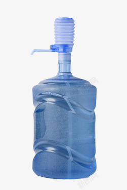 透明解渴按压式桶装水塑料瓶饮用素材