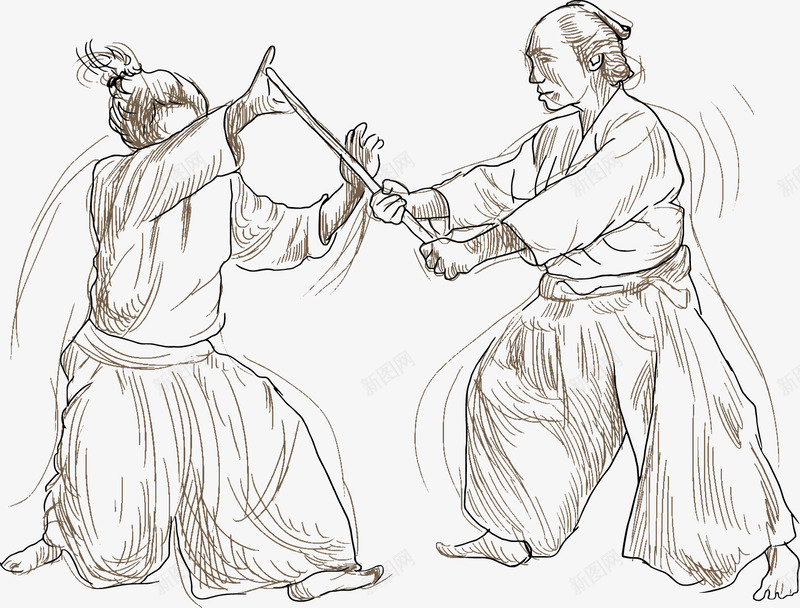 中国古风水墨武侠矢量图eps免抠素材_88icon https://88icon.com 古典 古风 武侠 武术 水墨 矢量图 设计