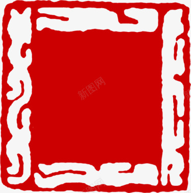 红色中国风印章图标装饰图标