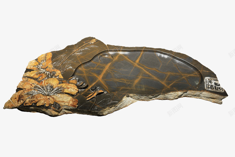 荷花池状沂蒙砚台png免抠素材_88icon https://88icon.com 产品实物 摄影 沂蒙 沂蒙砚台 特产 砚台 花池 荷花池