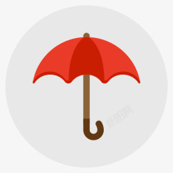 保险保护雨安全伞防水平面素材