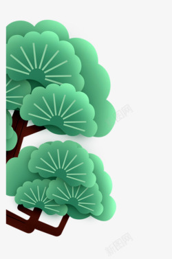 常绿春节新年常青树绿植传统高清图片