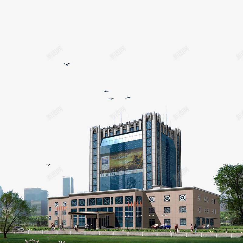 商业写字楼png免抠素材_88icon https://88icon.com 商业楼 繁华 豪华 高端