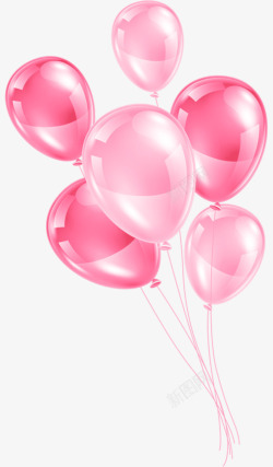 粉红气球气球高清图片