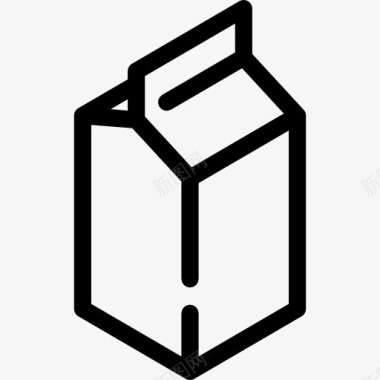 童年乐趣牛奶盒图标图标