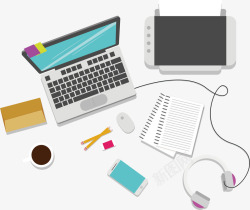 电子办公设备素材