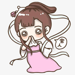 七夕节织女素材