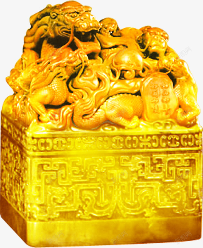 龙纹雕刻印章png免抠素材_88icon https://88icon.com 印章 雕刻