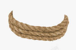 棕色复古麻绳素材