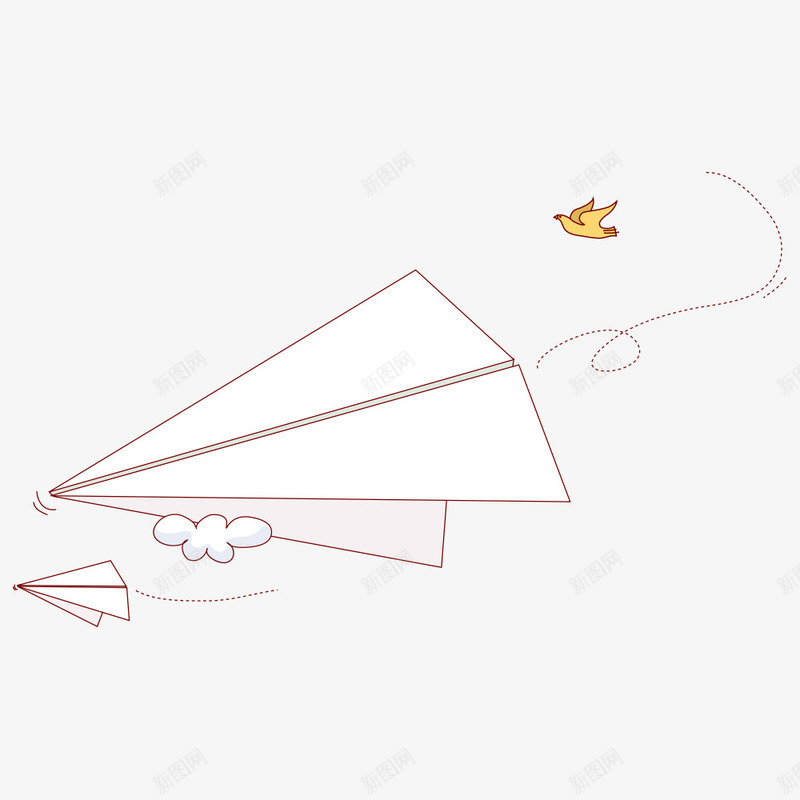 纸飞机png免抠素材_88icon https://88icon.com 卡通纸飞机 小鸟 折纸 折纸艺术 漫画纸飞机 纸飞机图案 飞机 黑白纸飞机
