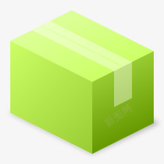 绿色纸箱箱子高清图片