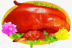 北京烤鸭食物海报素材