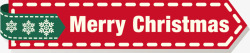 圣诞快乐红色圣诞节标签高清图片