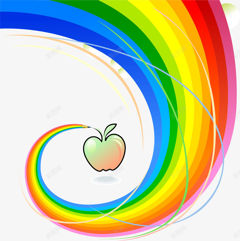 卡通唯美七彩彩虹矢量图ai免抠素材_88icon https://88icon.com 七彩 卡通 唯美 彩虹 矢量图