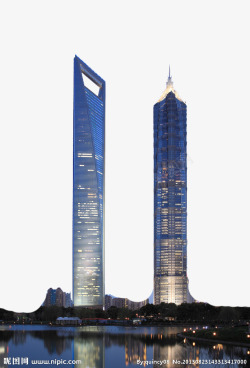 两栋摩天大楼主体素材