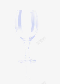 透明玻璃杯无底色素材