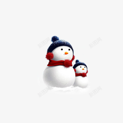 戴蓝帽的雪人png免抠素材_88icon https://88icon.com 下雪 圣诞装饰 白雪 雪人 雪人表情
