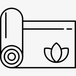 地毯图标瑜伽地毯图标高清图片