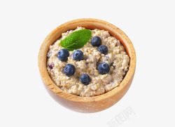 燕麦粥矢量素材蓝莓燕麦粥高清图片