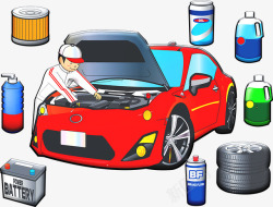 汽车维修素材汽车保养维修服务高清图片