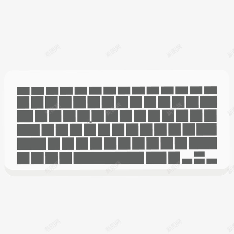 扁平电脑键盘矢量图eps免抠素材_88icon https://88icon.com 商业 商务 扁平 电脑 白色 矢量图 笔记本 键盘 键盘图案
