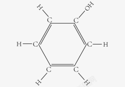 分子结构式素材苯酚的分子结构式高清图片