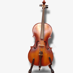 红棕色大提琴素材