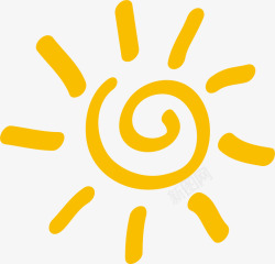 免抠太阳手绘太阳矢量图高清图片