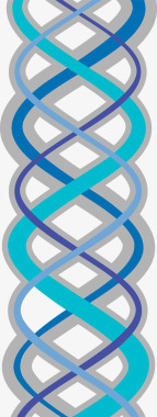 蓝色基因链图形图标图标