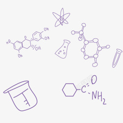 实验用品插画矢量图素材