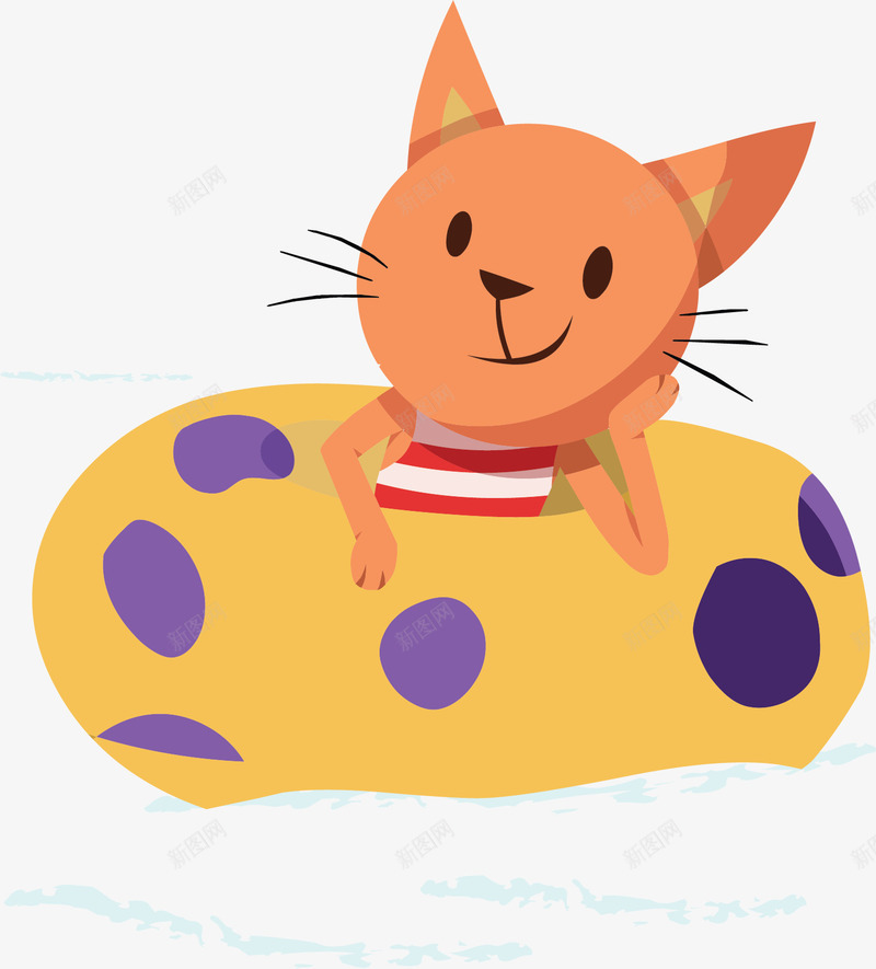 海边度假泳圈猫咪矢量图ai免抠素材_88icon https://88icon.com 夏天 夏天度假 夏天游泳 泳圈 泳圈猫咪 矢量png 矢量图