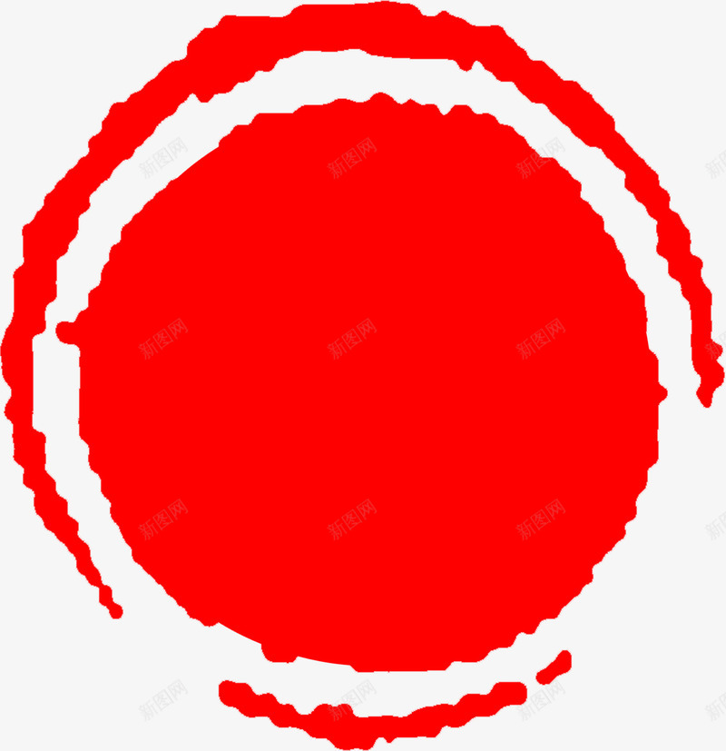 红色圆形印章标签png免抠素材_88icon https://88icon.com 印章 圆形 标签 红色