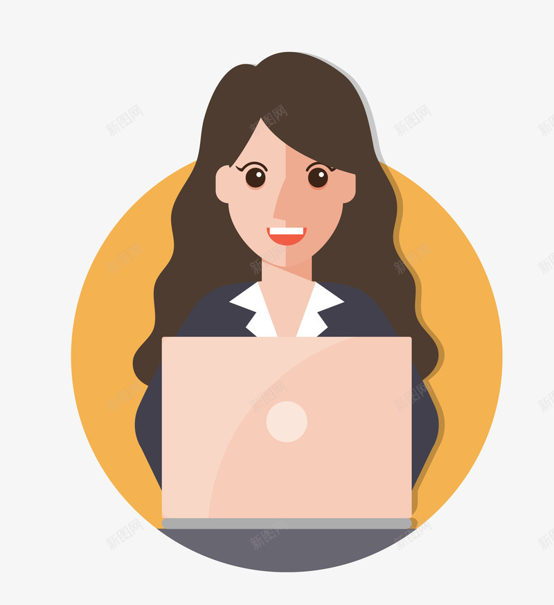 卡通看电脑的女孩png免抠素材_88icon https://88icon.com 免抠图 女孩 抠图 插画 电脑 看电脑的女孩 装饰画