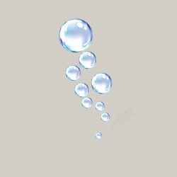 透明海底水泡素材