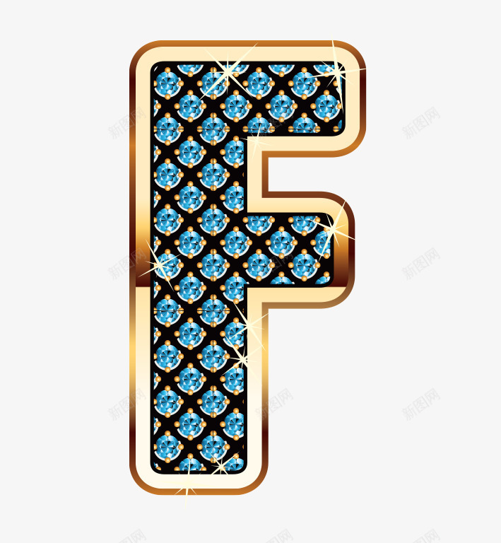 钻石字母Fpng免抠素材_88icon https://88icon.com F 卡通 大写字母 手绘 简图 蓝色的 边框 金色的 钻石
