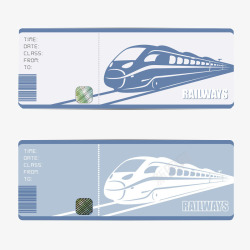 火车票卡通手绘火车票高清图片