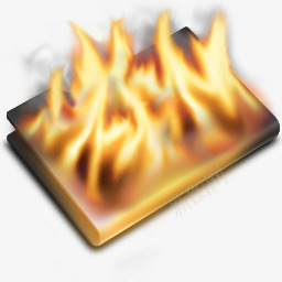 文件和文件夹燃烧火文件夹PrySystemicons图标图标