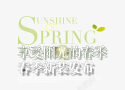 男夏季春夏新品发布艺术字体高清图片