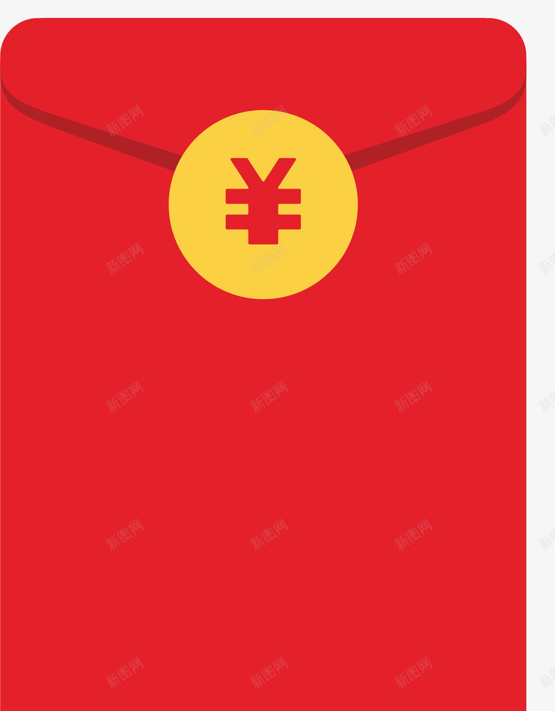 红色包装红包矢量图ai免抠素材_88icon https://88icon.com 中国红包 卡通红包 卡通风格 矢量红包 红包 红色包装 矢量图