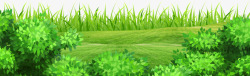 草地装饰春天绿草地底部装饰高清图片