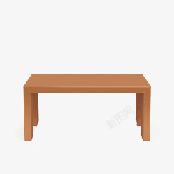简单棕色案桌素材