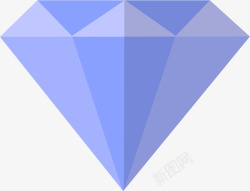 蓝紫色钻石矢量图素材