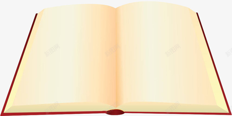 黄色空白本子png免抠素材_88icon https://88icon.com 书本 学习用品 摊开的书 本子 空白 黄色