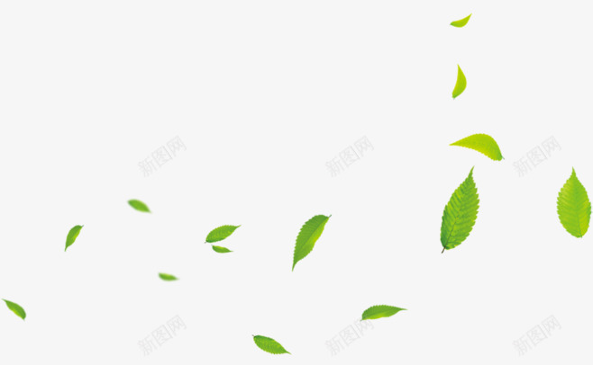 绿色叶子漂浮叶子植物png免抠素材_88icon https://88icon.com 叶子 植物 漂浮 绿色