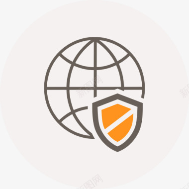 安全是浏览器全球互联网安全安全盾世界图标图标
