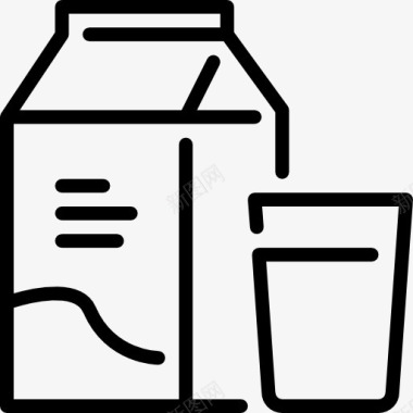 运动型饮料牛奶图标图标