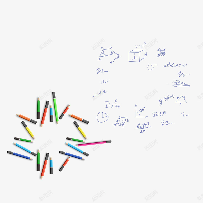 数学公式背景矢量图ai免抠素材_88icon https://88icon.com 公式素材 手绘铅笔素材 数学公式 铅笔素材 矢量图