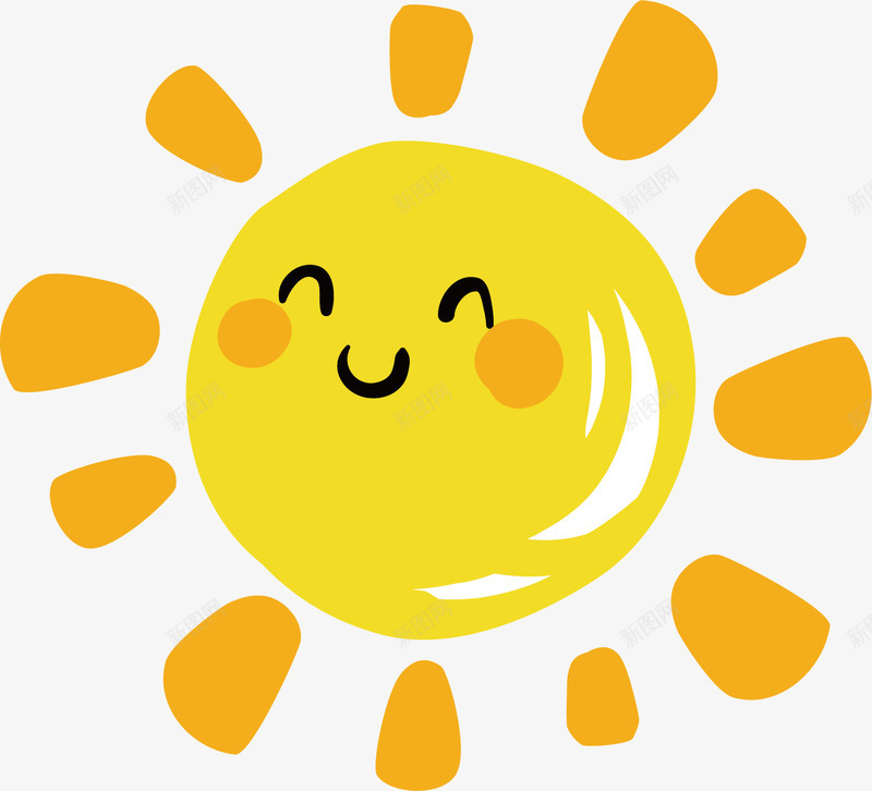 微笑的太阳矢量图ai免抠素材_88icon https://88icon.com 儿童 创意 卡通 可爱 图案 太阳 微笑 手绘 新图 新图网详情 矢量图 设计