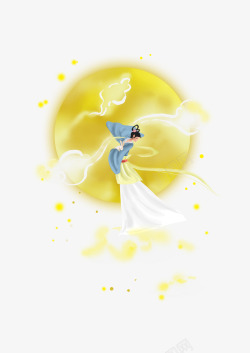 中秋的月亮与嫦娥6素材