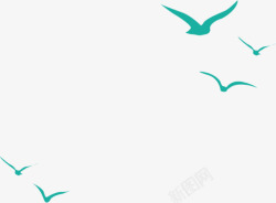 鸟飞翔插画飞翔的海鸥高清图片